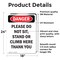 Signmission Please Do Not Sit Stand Or Climb, 18 in W x Rectangle, Vinyl Decal OS-2PACK-DS-D-1824-V-2106 - alternate 2